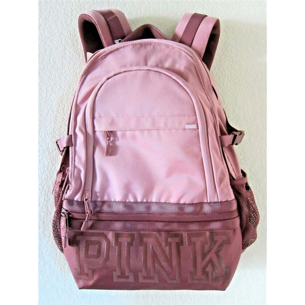 Victoria Secret Pink Logo Collegiate Backpack School Book Bag Travel Beach Large by Victoria's Secret