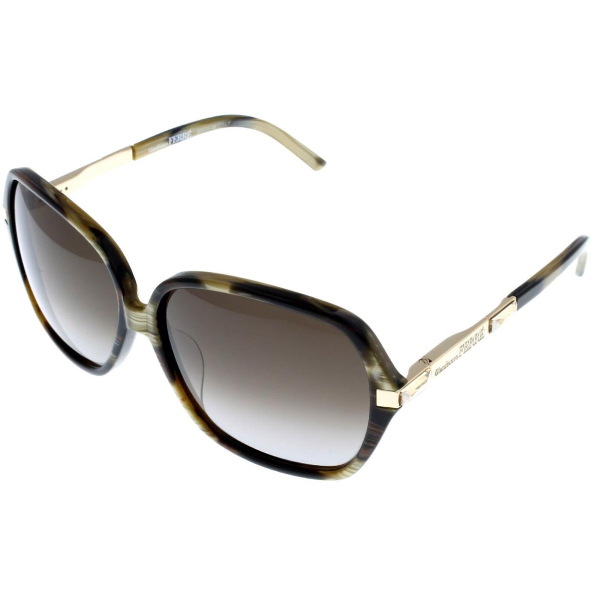 Gianfranco Ferre Sunglasses Women Brown Yellow Gold Rectangular GF910 04