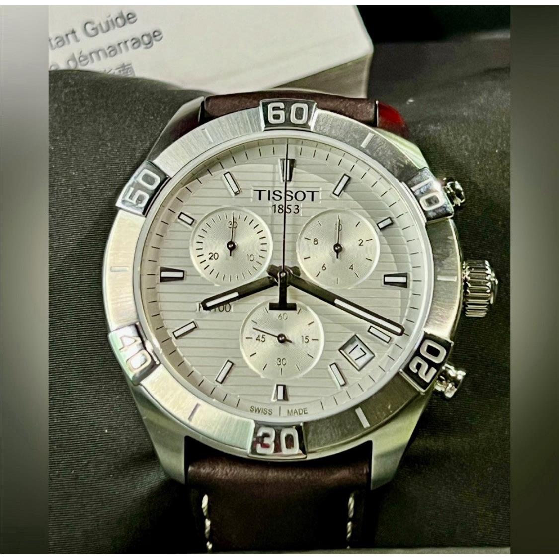 Tissot PR 100 Chronograph Date Designer Sport Mens Watch 44mm T101.617.16.031.00