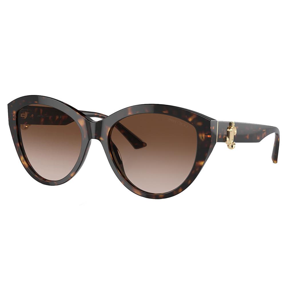 Jimmy Choo JC 5007 500213 Havana Plastic Phantos Sunglasses Brown Gradient Lens