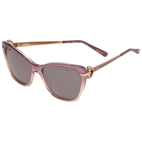 Chopard Cat Eye Ladies Sunglasses SCH232S 6EYP 55 Pink Frame Pink Lens - Frame: Pink, Lens: Pink