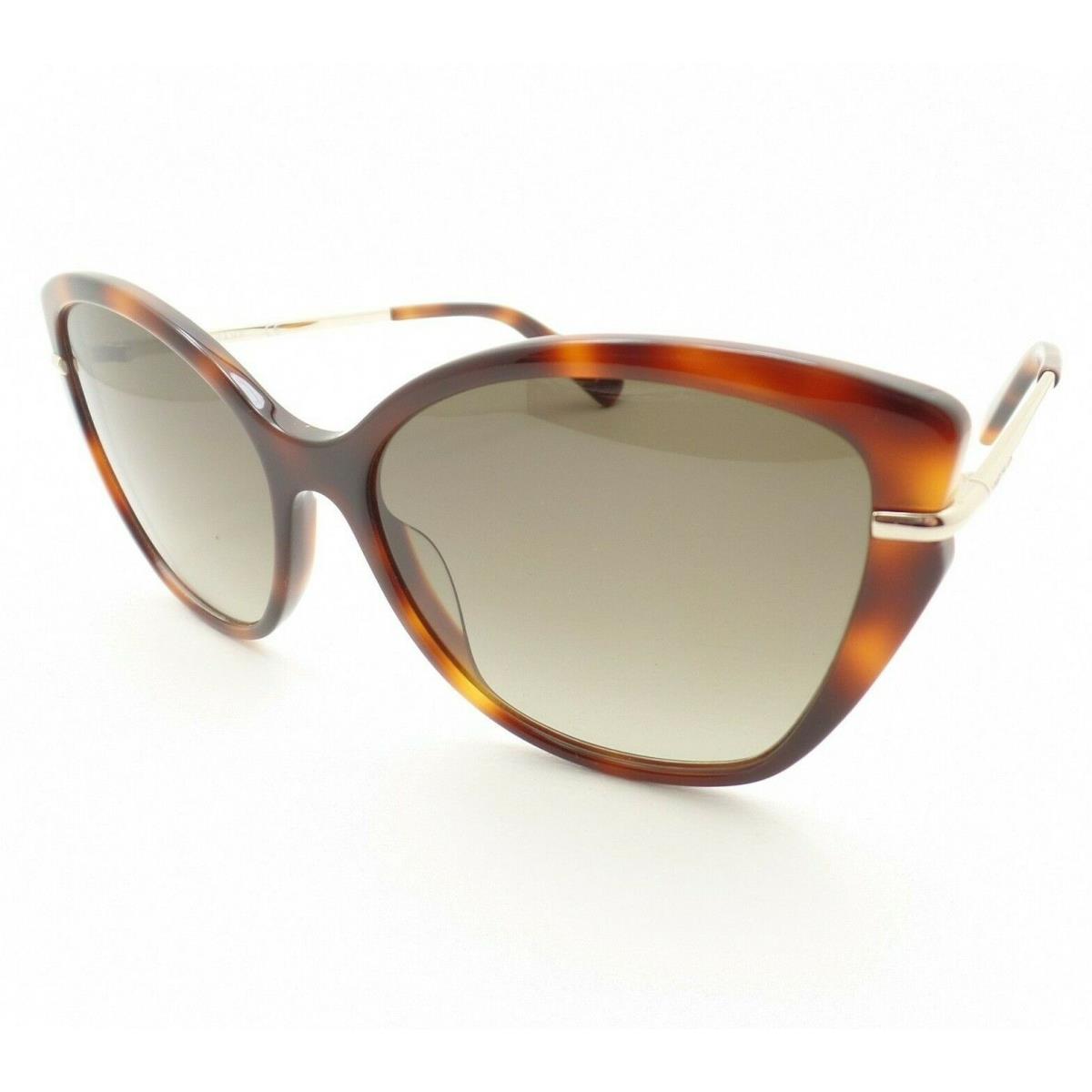 Longchamp LO627 S 214 Havana Gold Brown Fade 57 Sunglasses