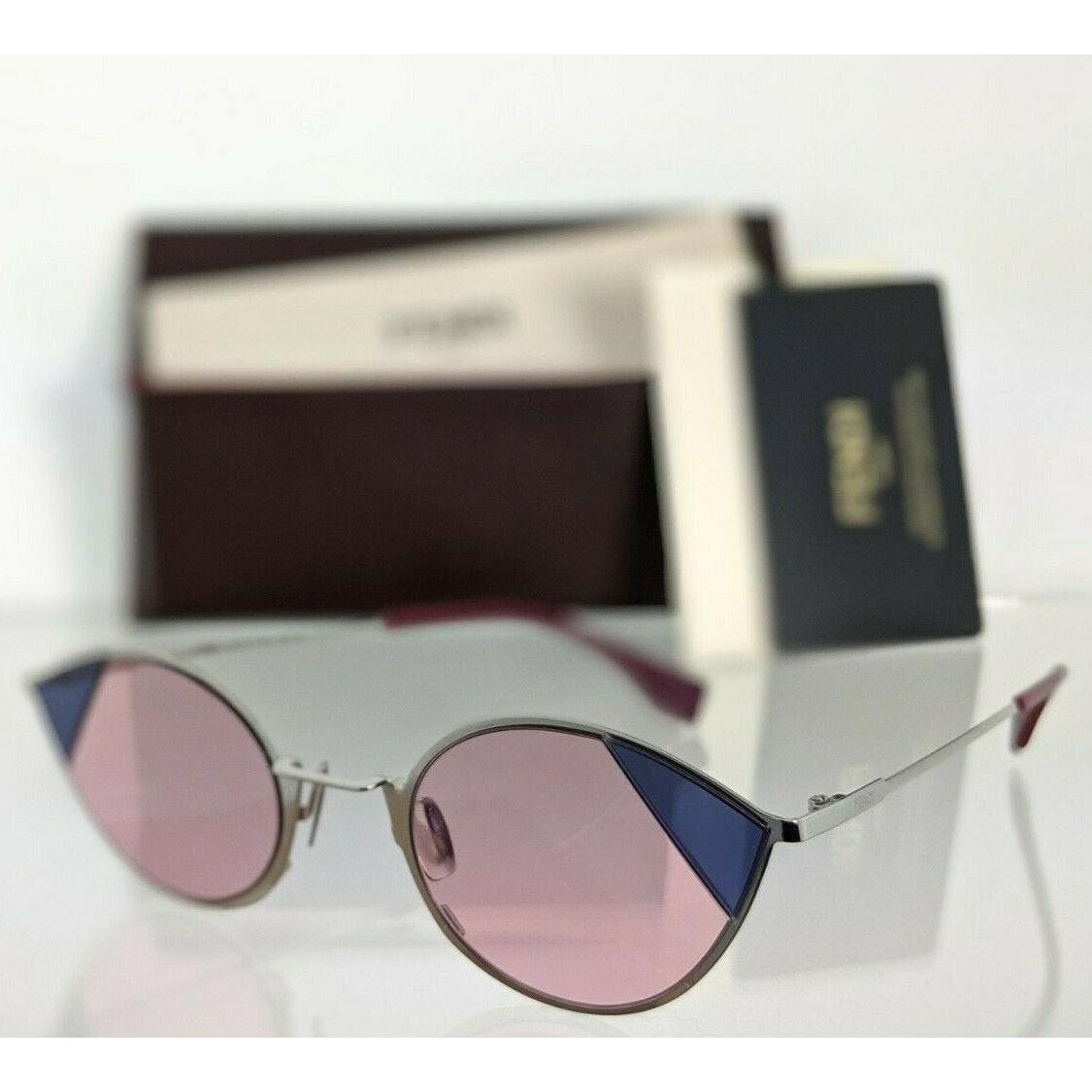 Fendi FF 0342/S Sunglasses AVBU1 Silver Frame 0342 51mm