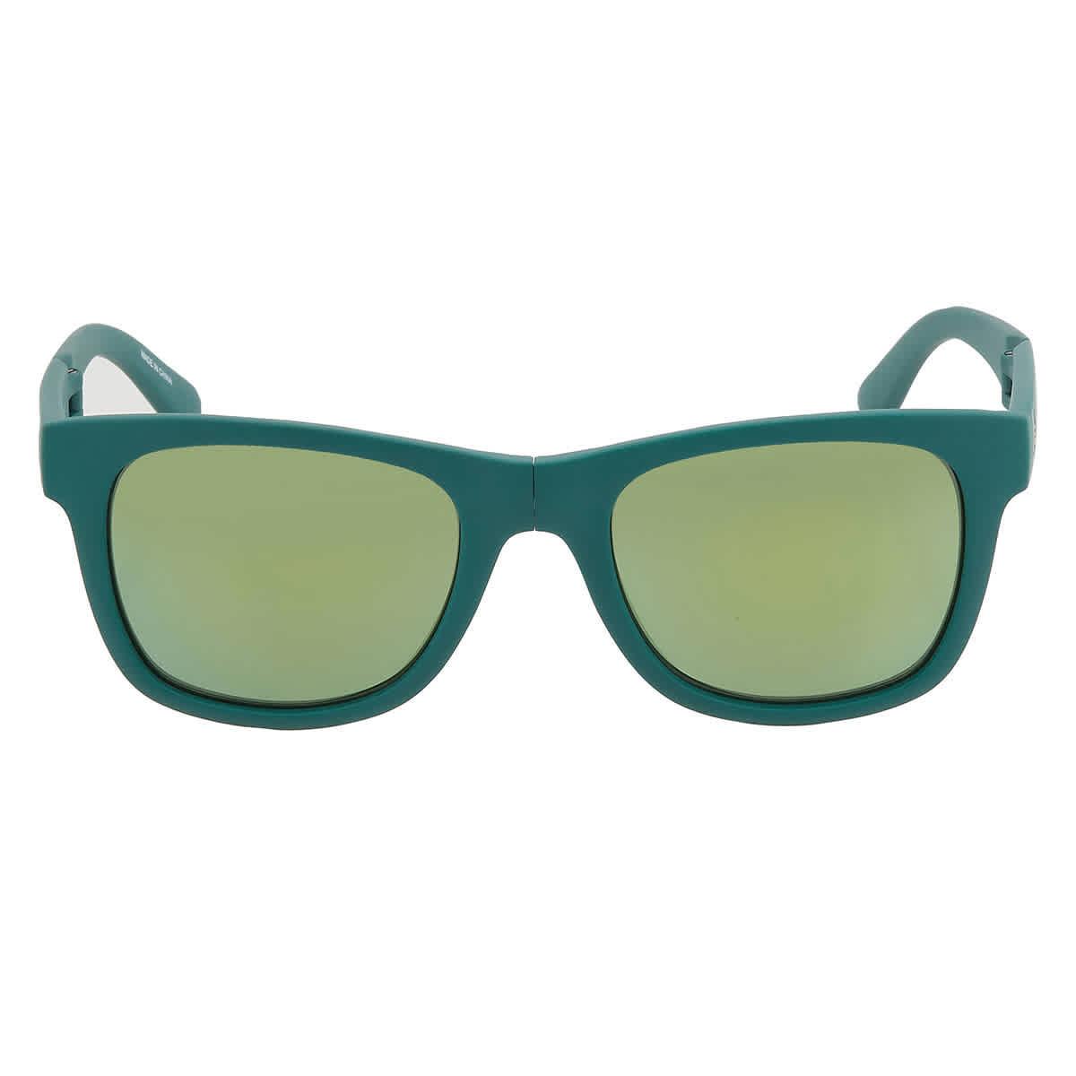 Lacoste Green Square Unisex Folding Sunglasses L778S 315 52 L778S 315 52