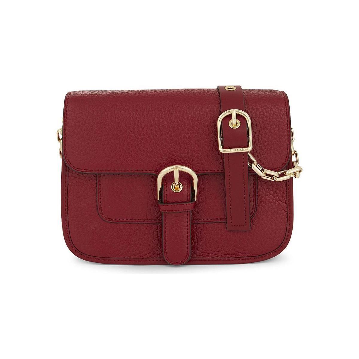 Michael Kors Women`s Red Cooper Leather Cross-body Bag 30H6GPCM2L - Red