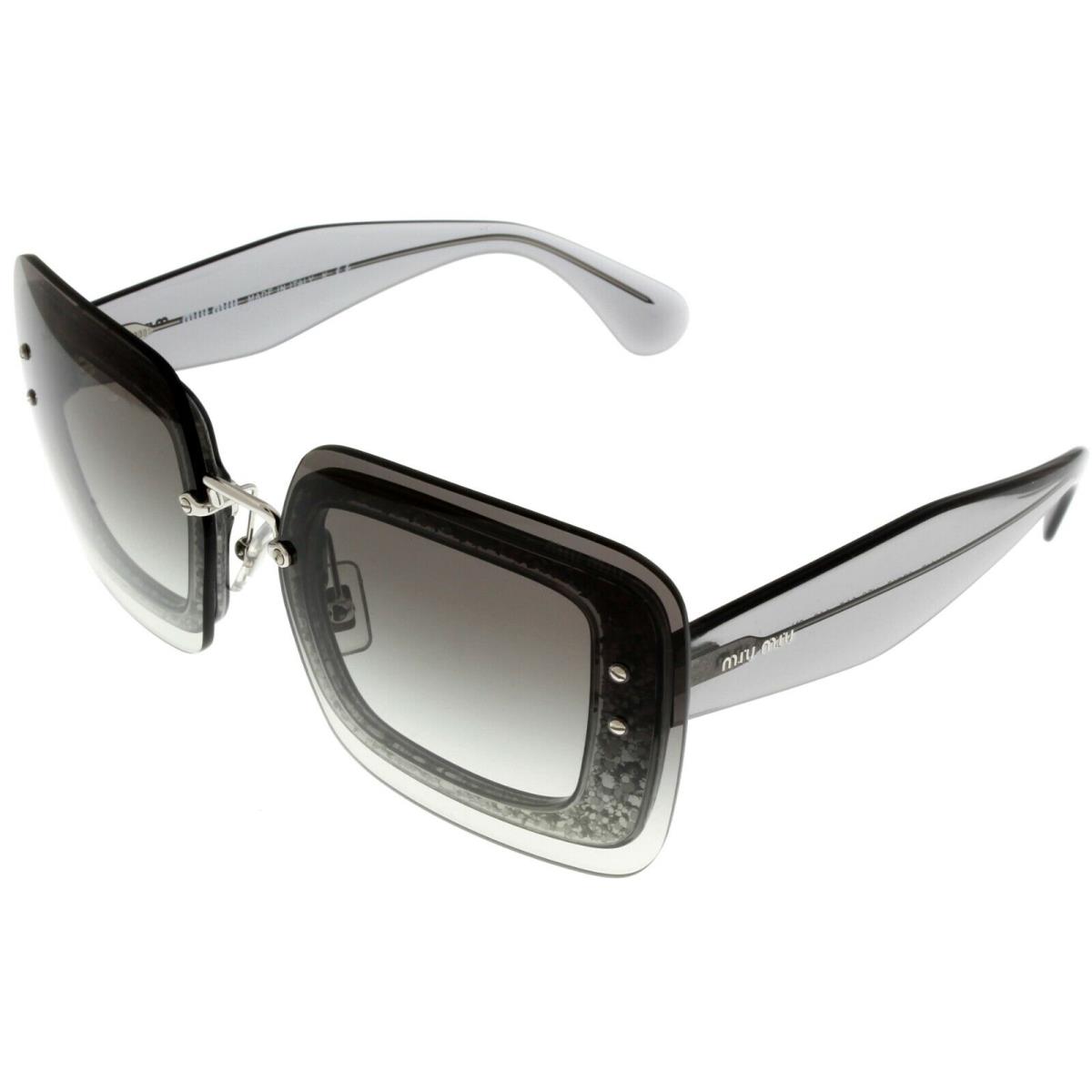 Miu Miu Sunglasses Women Transparent Grey Square MU 01RS UES0A7