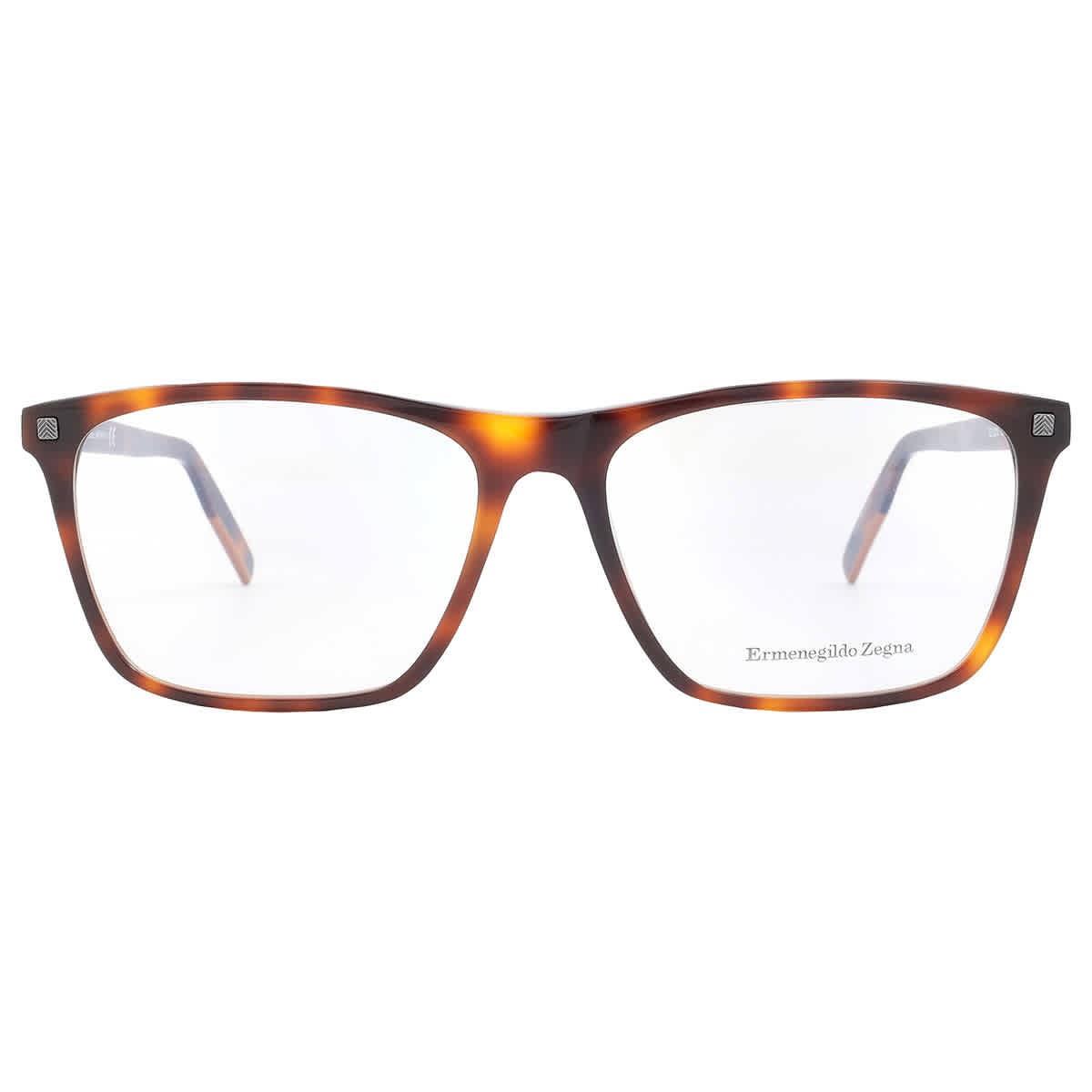 Ermenegildo Zegna Demo Square Men`s Eyeglasses EZ5215 052 58 EZ5215 052 58