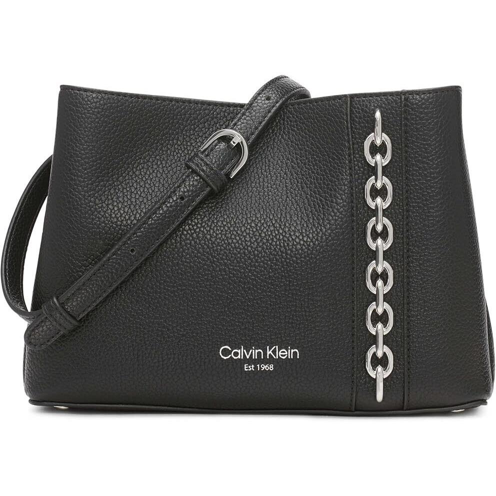 Calvin Klein Adeline Signature Triple Compartment Crossbody Black