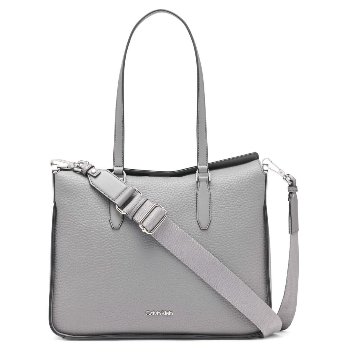 Fay East/west Tote Steel Greyone Size by Calvin Klein