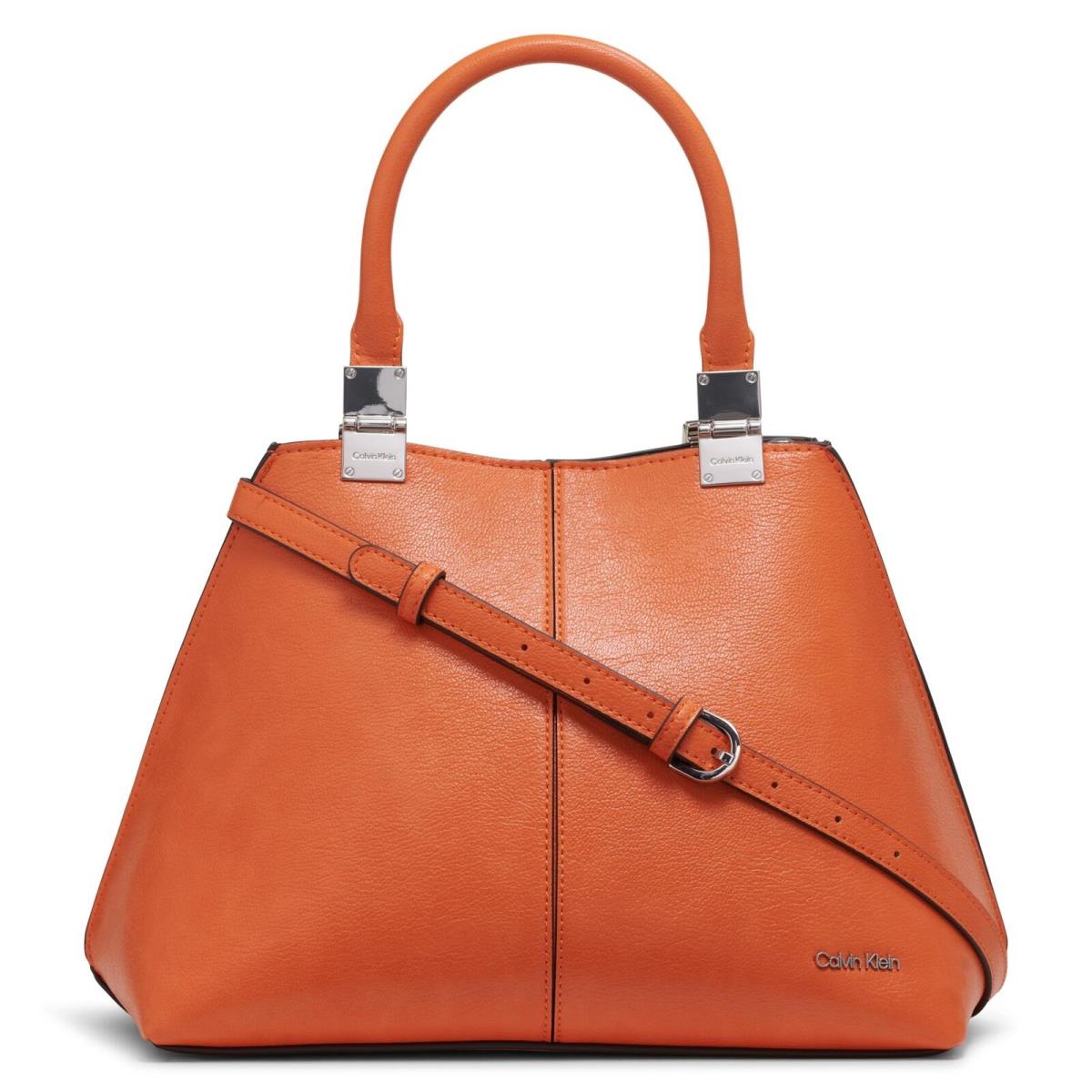 Women`s Granite Geometric Satchel 2 in 1 Vegan Leather 2 by Calvin Klein