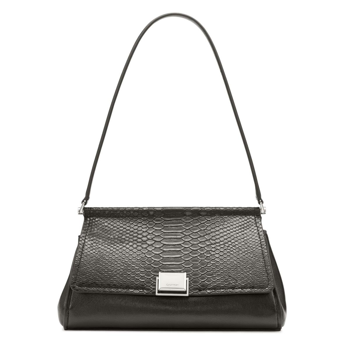Ellis Demi Shoulder Bag Black/silver One Size by Calvin Klein
