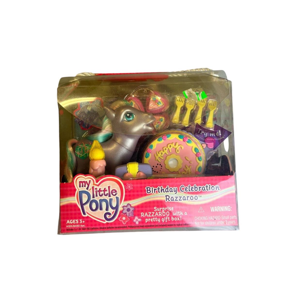 My Little Pony Birthday Celebration Razzaroo W/musical Cake 2002 Mlp