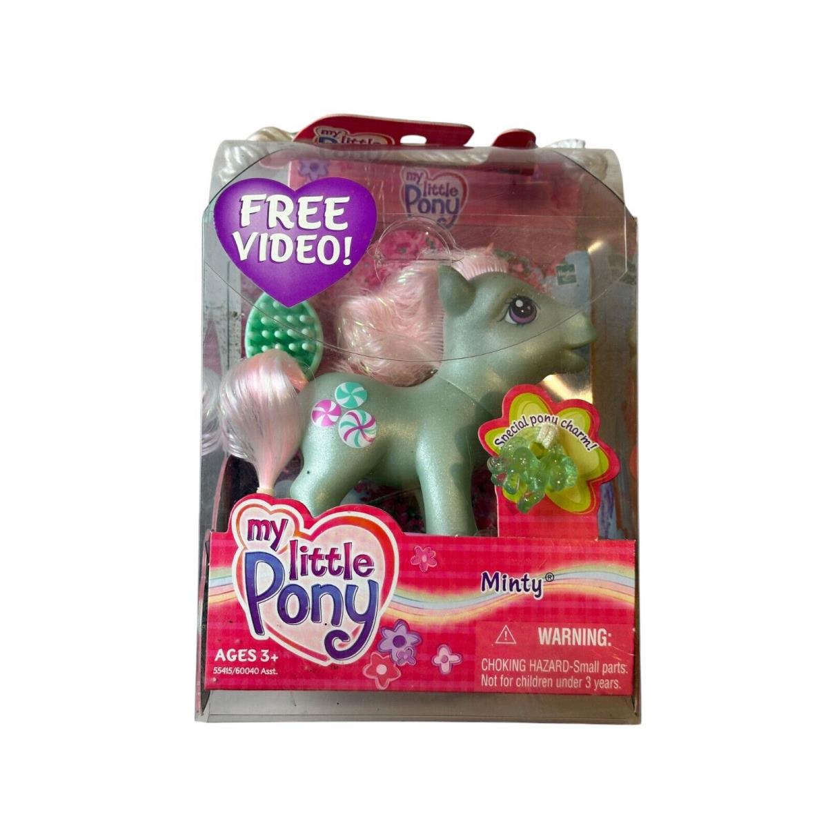 My Little Pony 2002 Hasbro Minty Free Video and Charm Promo Mlp