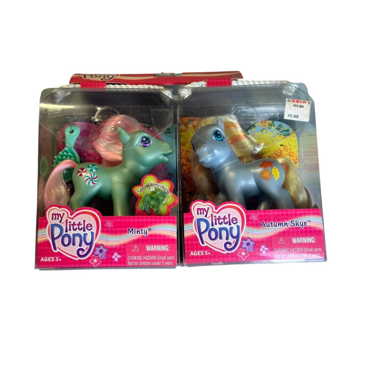 Vintage 2003 My Little Pony 2 Pack G3 Minty and Star Swirl