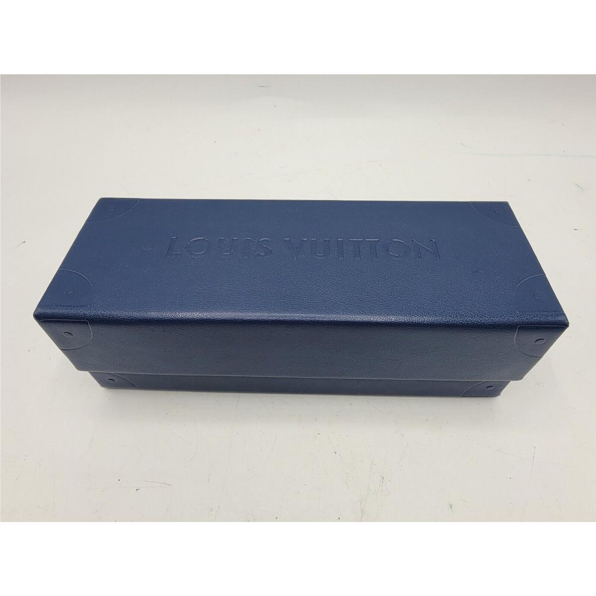Louis Vuitton Empty Navy Blue Sunglasses Hard Case Magnetic 6.5x3x2.5