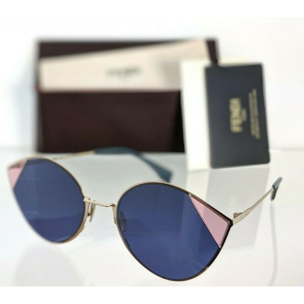 Fendi FF 0341/S Sunglasses Lksku Gold Frame 60mm