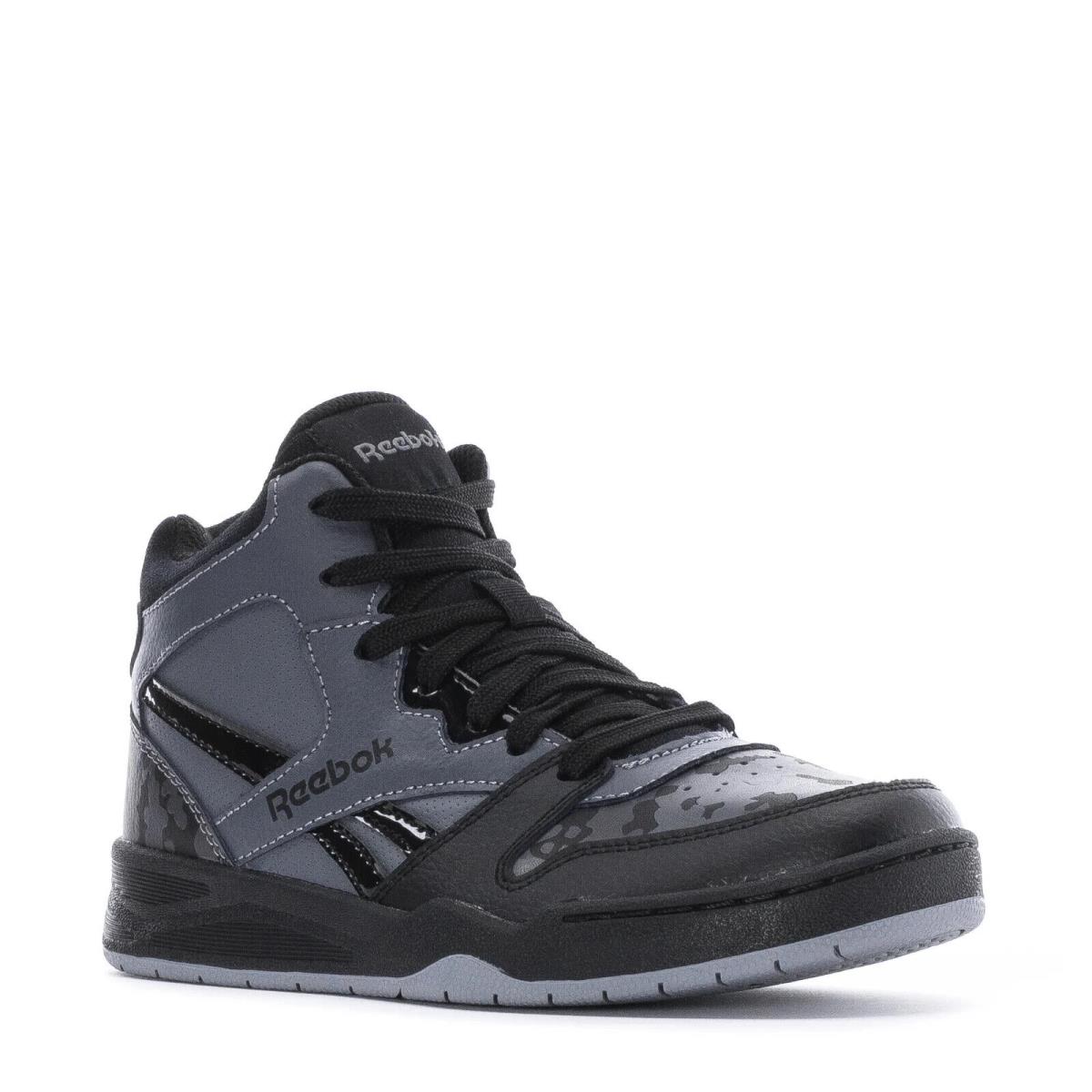 Reebok BB4500 Court Mid Trainers Men Shoes Grey/black/camouflage Size 6.5 - GREY/BLACK/CAMOUFLAGE - 100033478