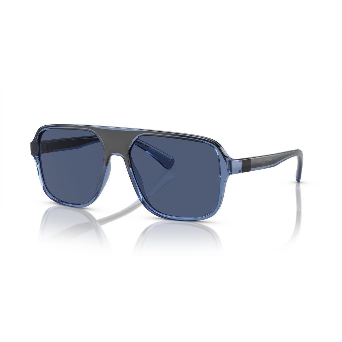 Dolce Gabbana Sunglass DG6134-325880 57 Square Trans Blue