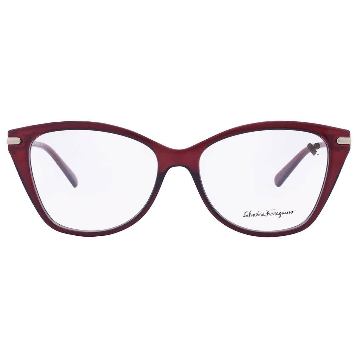 Salvatore Ferragamo Demo Butterfly Ladies Eyeglasses SF2937R 655 54