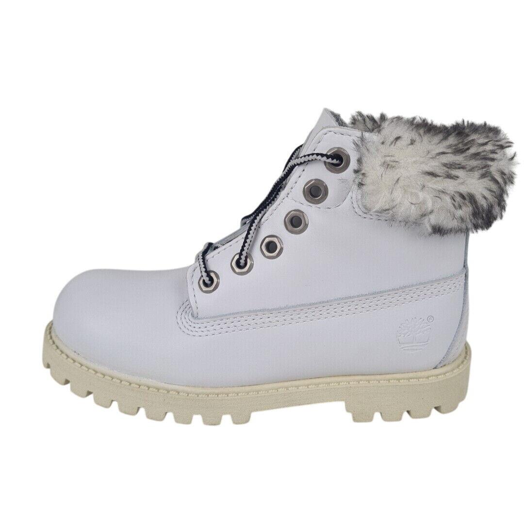 Timberland Toddler`s 6 IN Premium 27849 Outdoor Boots Leather White SZ 5