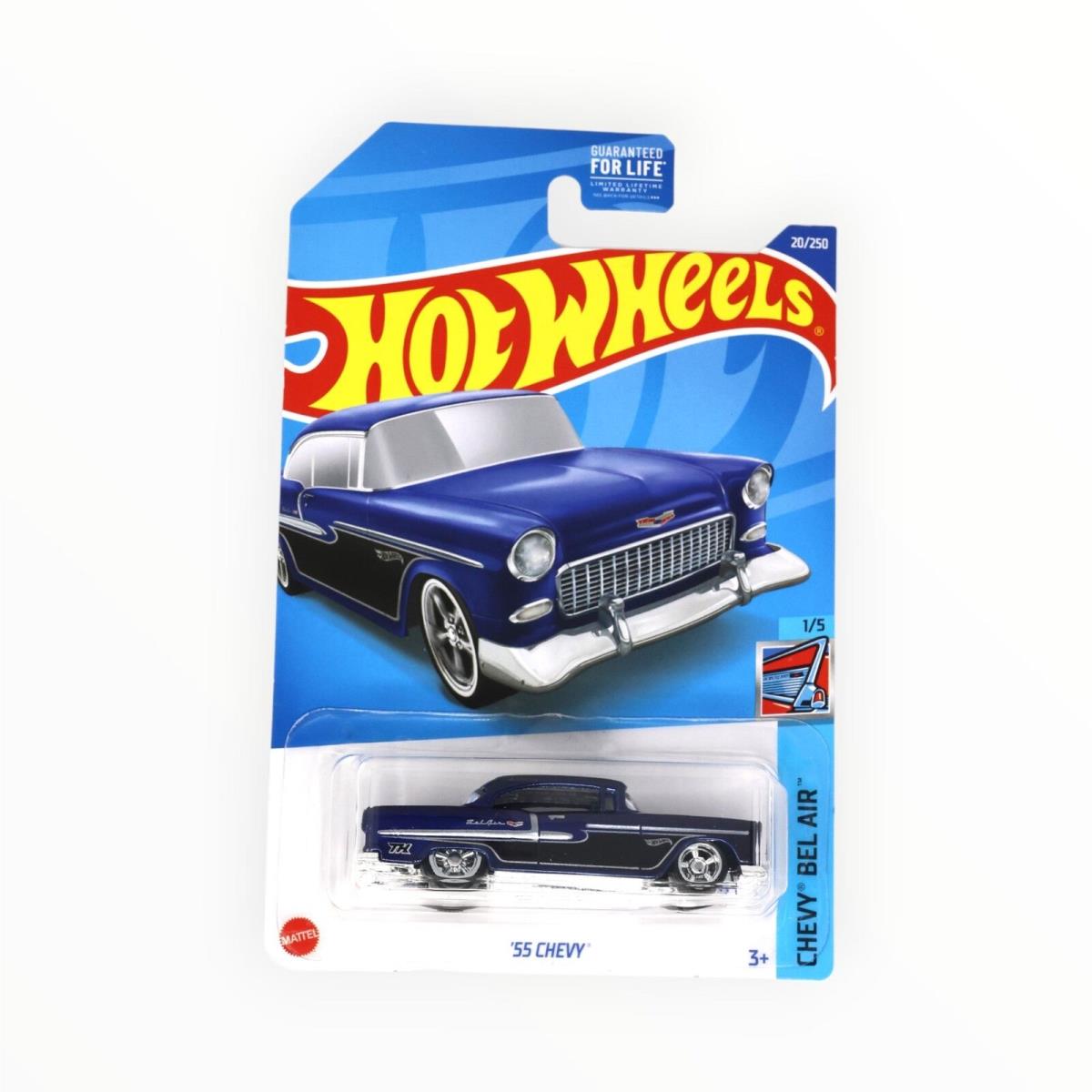 Hot Wheels `55 Chevy 20/250 - Super Treasure Hunt - 2022 Mainline A