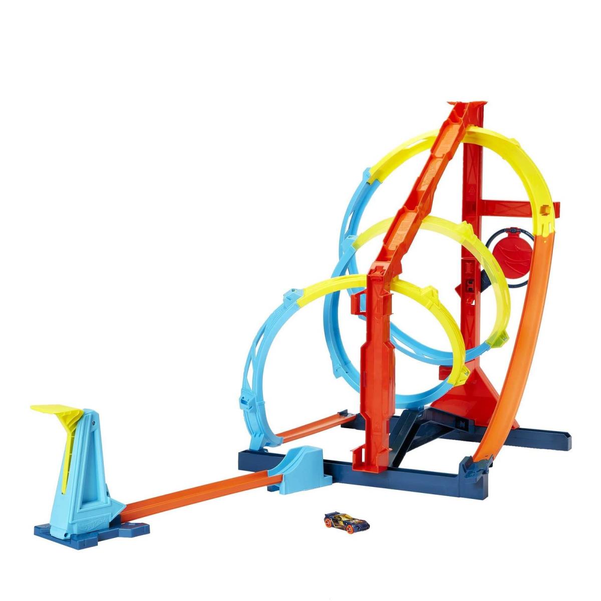 Wheels Track Builder Playset Unlimited Corkscrew Twist Kit 1:64 Scale Toy Car Co
