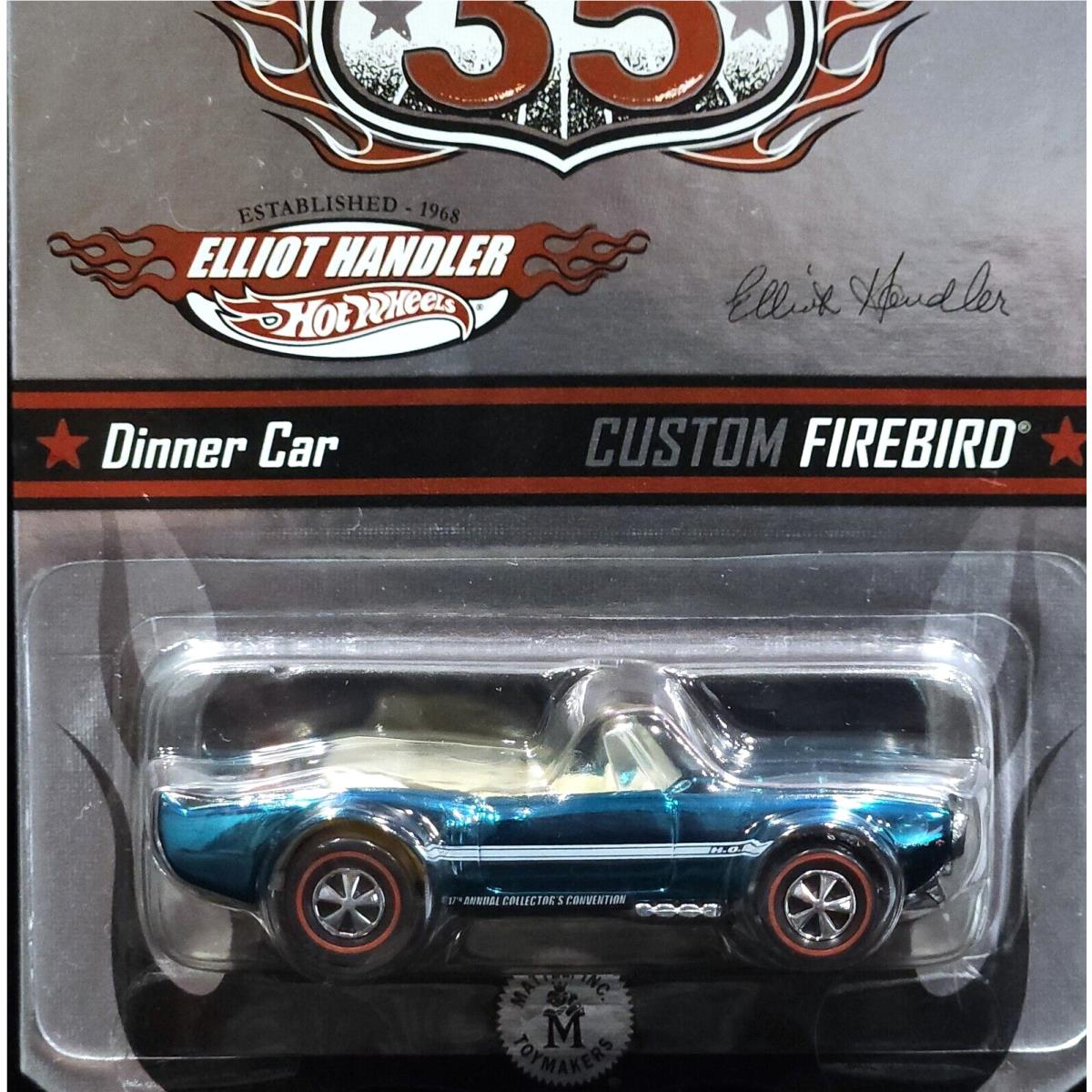 Hot Wheels Custom Firebird 2003 Convention Elliot Handler Dinner Car 01207/02000