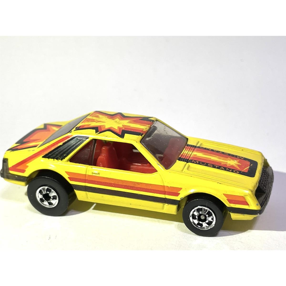 Vintage 1979 Hot Wheels Hot Ones Turbo Mustang Cobra Yellow