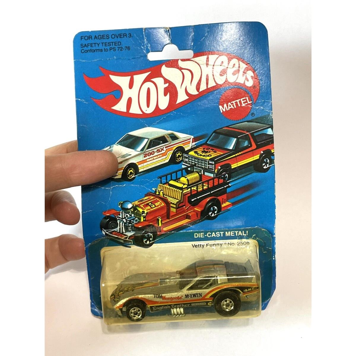 1981 Hot Wheels Vetty Funny - Silver Funny Car - Tom Mcewen - Mongoose