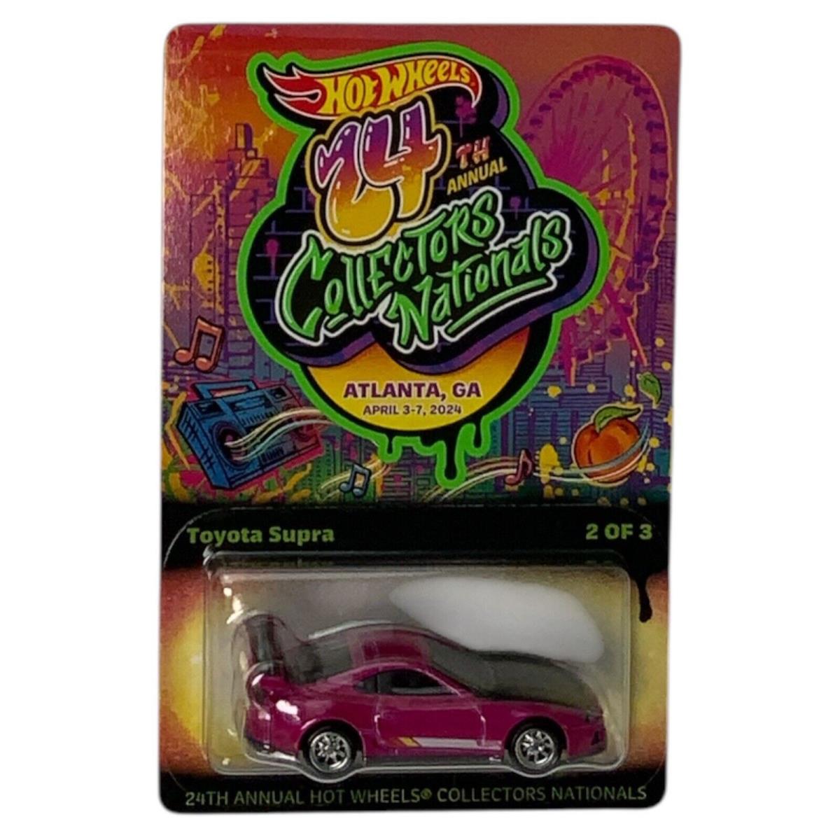 2024 Hot Wheels 24th Annual Nationals Toyota Supra 0503/6200 In Protector - Pink