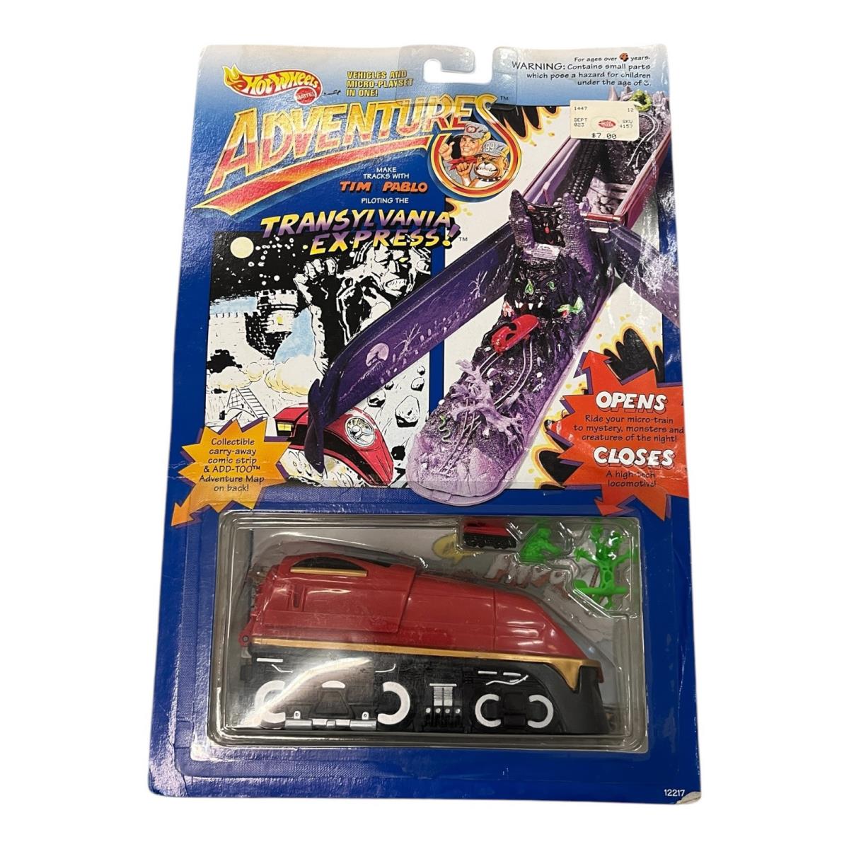 Vintage Mattel Hot Wheels Adventures Transylvania Express 1994 Nos