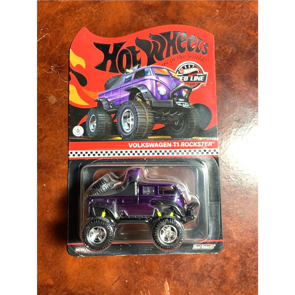 2023 Hot Wheels Red Line Club Exclusive Purple VW T1 Rockster Rlc Car d/30000