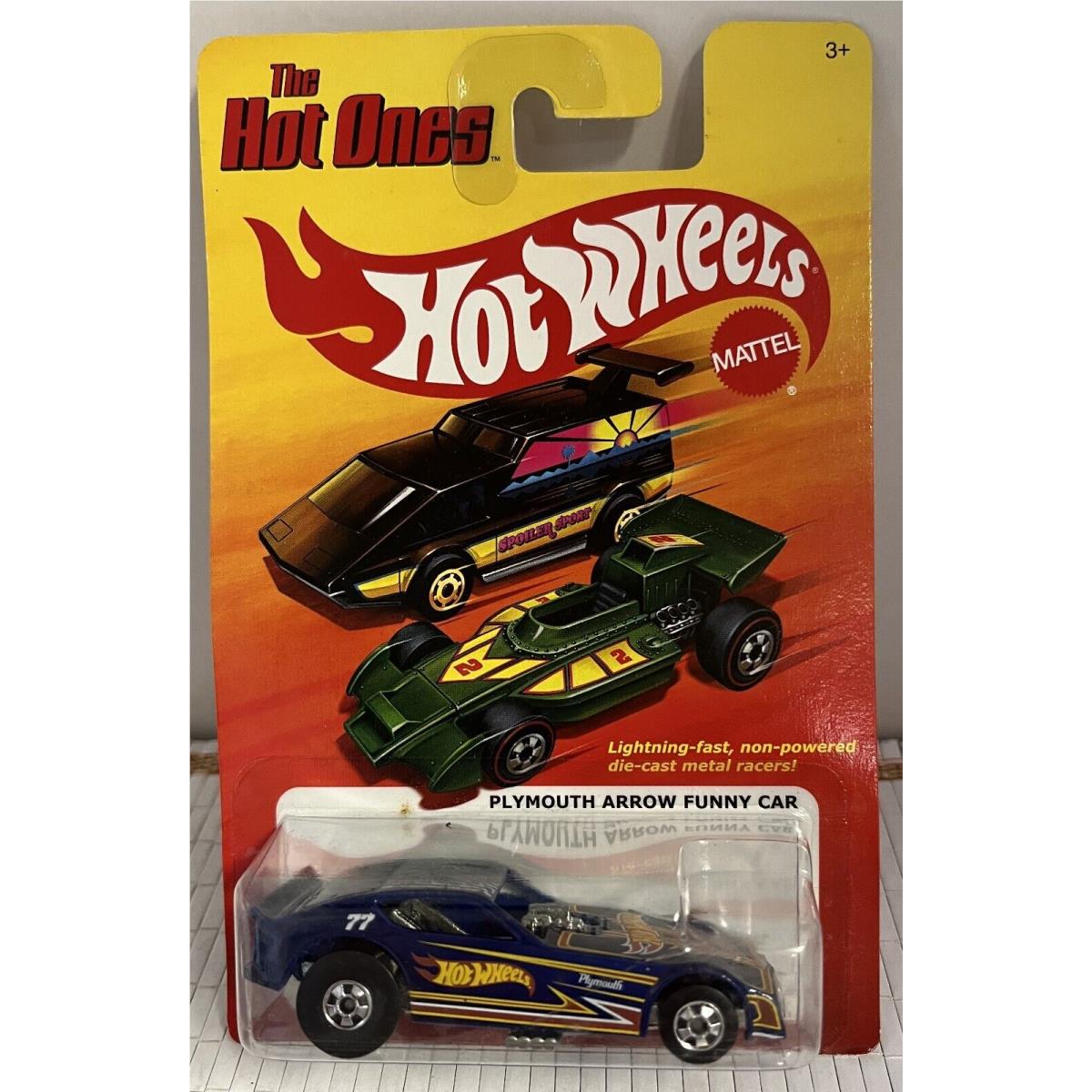 Mattel Hot Wheels The Hot Ones Plymouth Arrow Funny Car BW Blue Variant 1:64 Mip