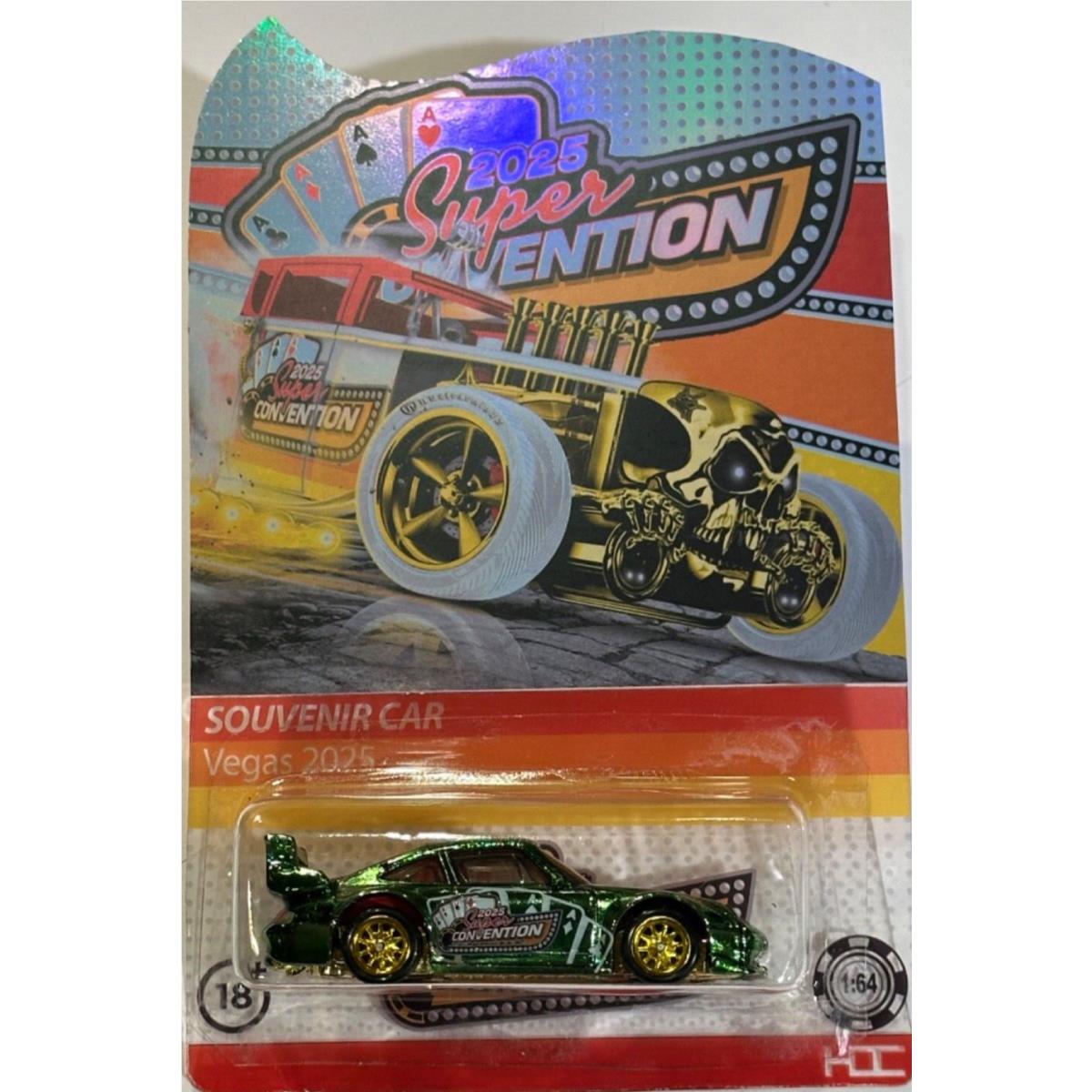 Hot Wheels 2025 Las Vegas Super Con Porsche Souvenir Car