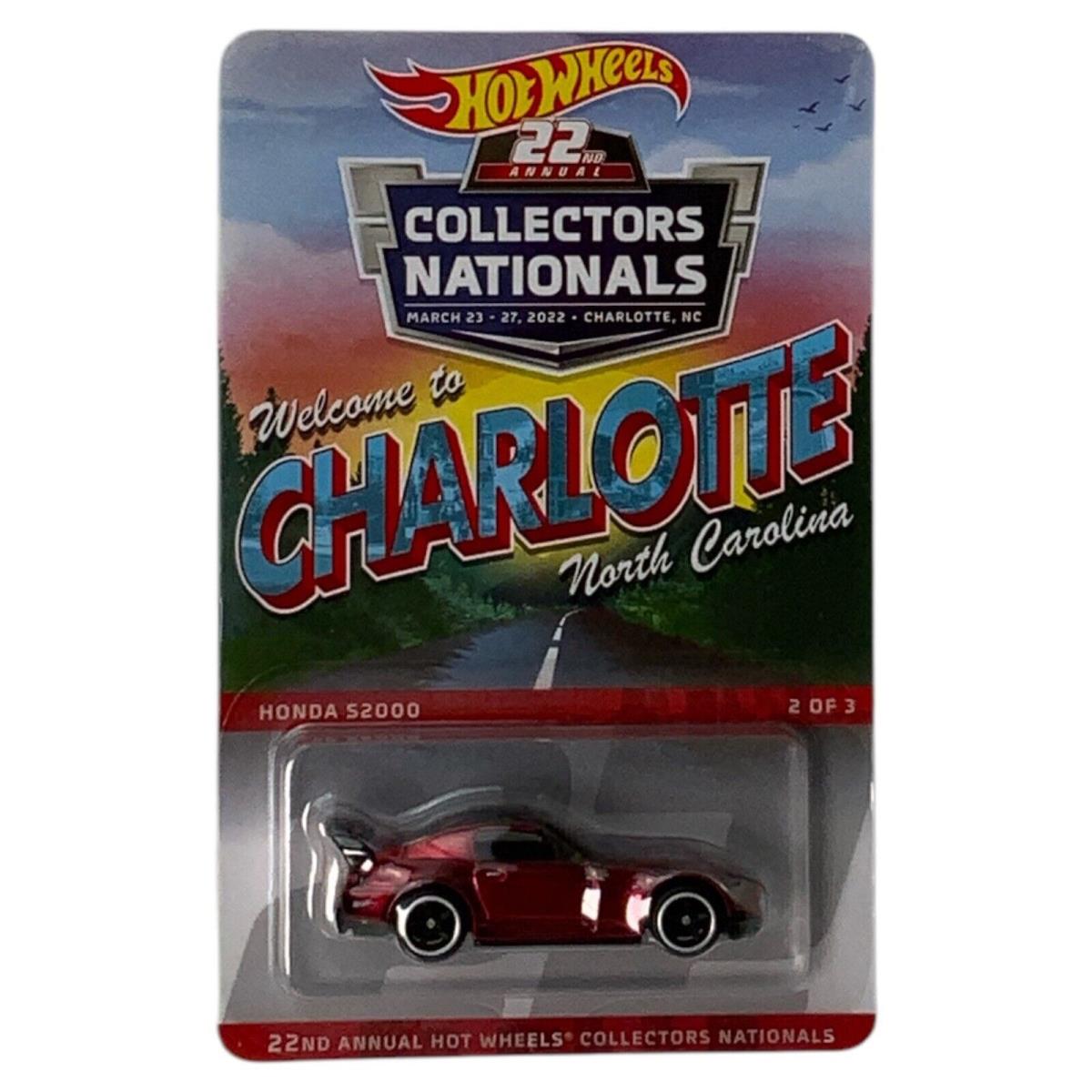 2022 Hot Wheels 22ND Charlotte Collectors Nationals Honda S2000 2424/6200