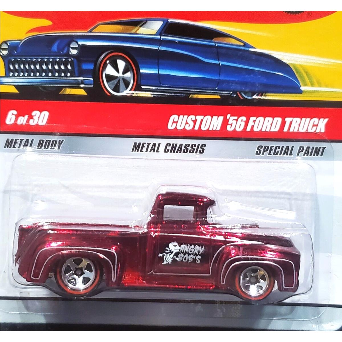 Hot Wheels 56 1956 Ford Custom Pickup Truck Classics Car 6 of 30 Series 5 Red
