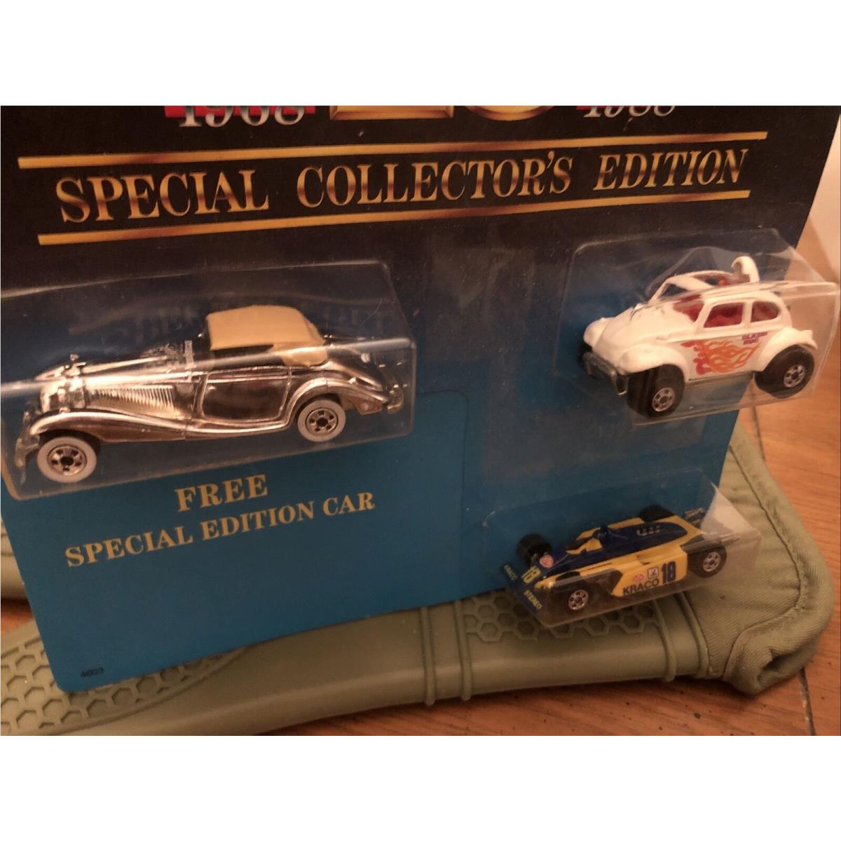 Hot Wheels 20TH Anniversary 1968-1988 3 Car Set Special Collector`s Edition 4603