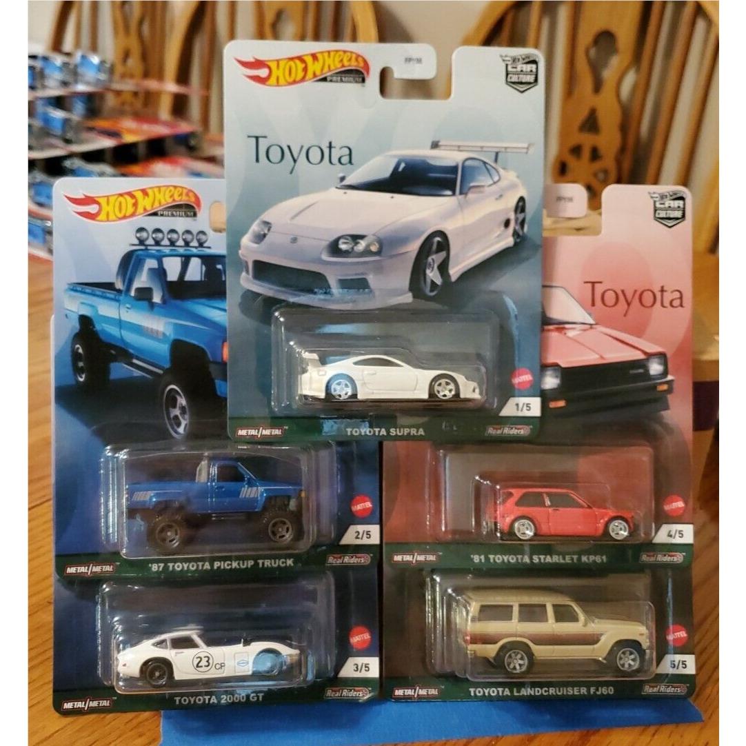 Hot Wheels 2021 Premium Car Culture Toyota Complete Set of 1 - 5