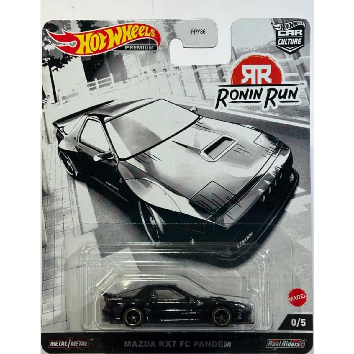 2023 Hot Wheels Car Culture Premium Mazda RX7 FC Pandem 0/5 Chase Ronin Run