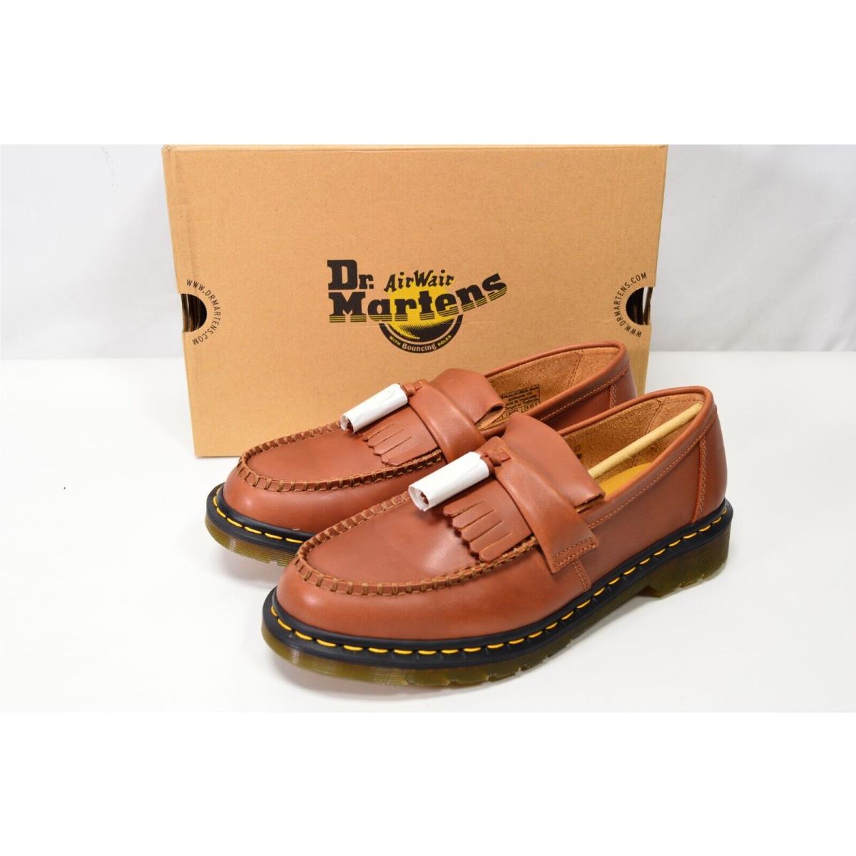 Dr. Martens Adrian YS Saddle Tan Tassel Loafers Mens 11