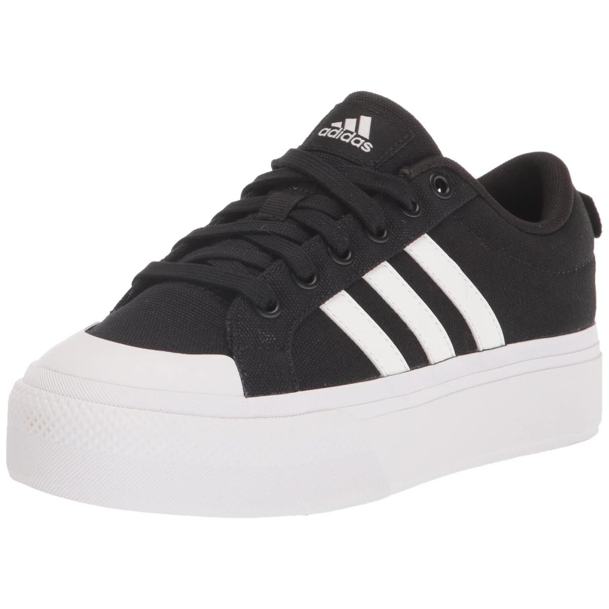 Adidas Womens` Bravada 2.0 Platform Skate Shoes Black/White/Black