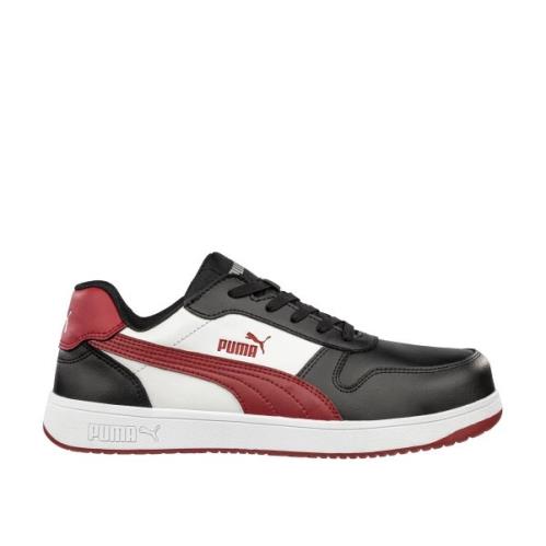 Puma Safety Women`s Frontcourt Low Composite Toe Work Shoe Black/white/red - 640