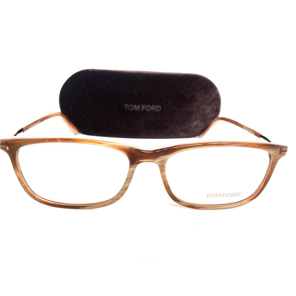 Tom Ford TF 5398 062 55mm Brown Rectangular Men`s Eyeglasses Frame