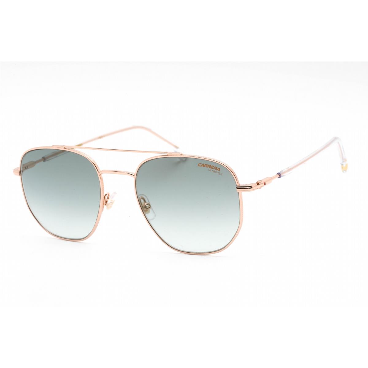 Carrera 236/S Ddb EZ Sunglasses Gold Copper Frame Green Mirror Lenses 54mm