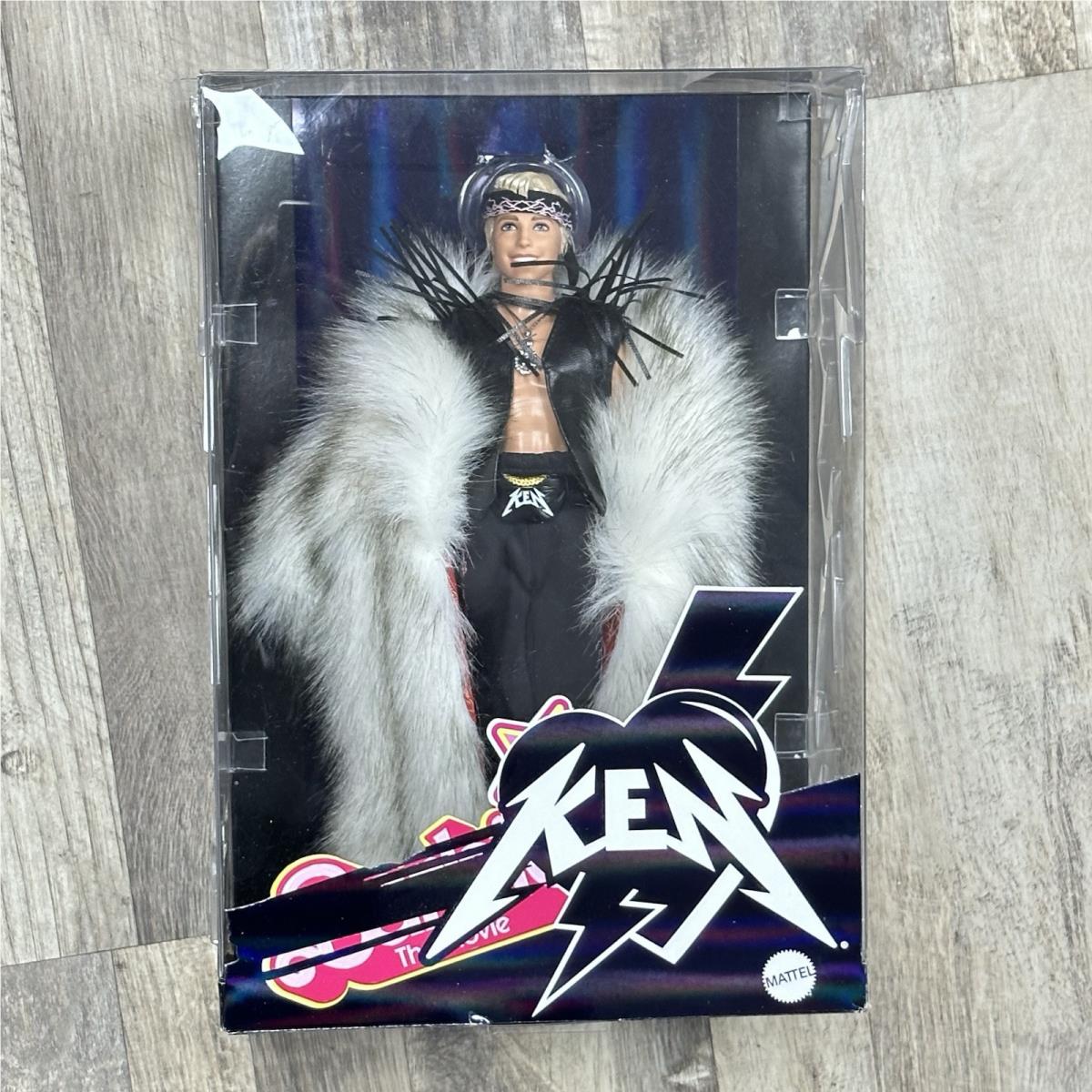 Barbie The Movie Collectible Ken Doll in Fur Coat Mattel HRF311