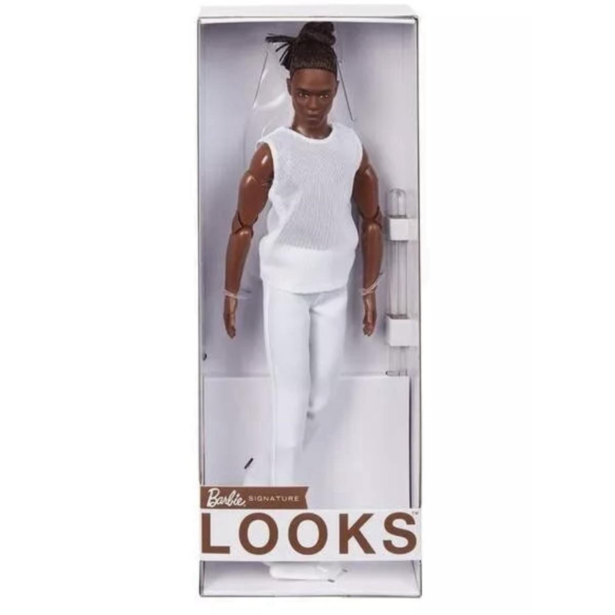 Barbie Looks 4 Ken Doll Jon Made-to Move Black AA w/ Man Bun GXL14 Nrfb