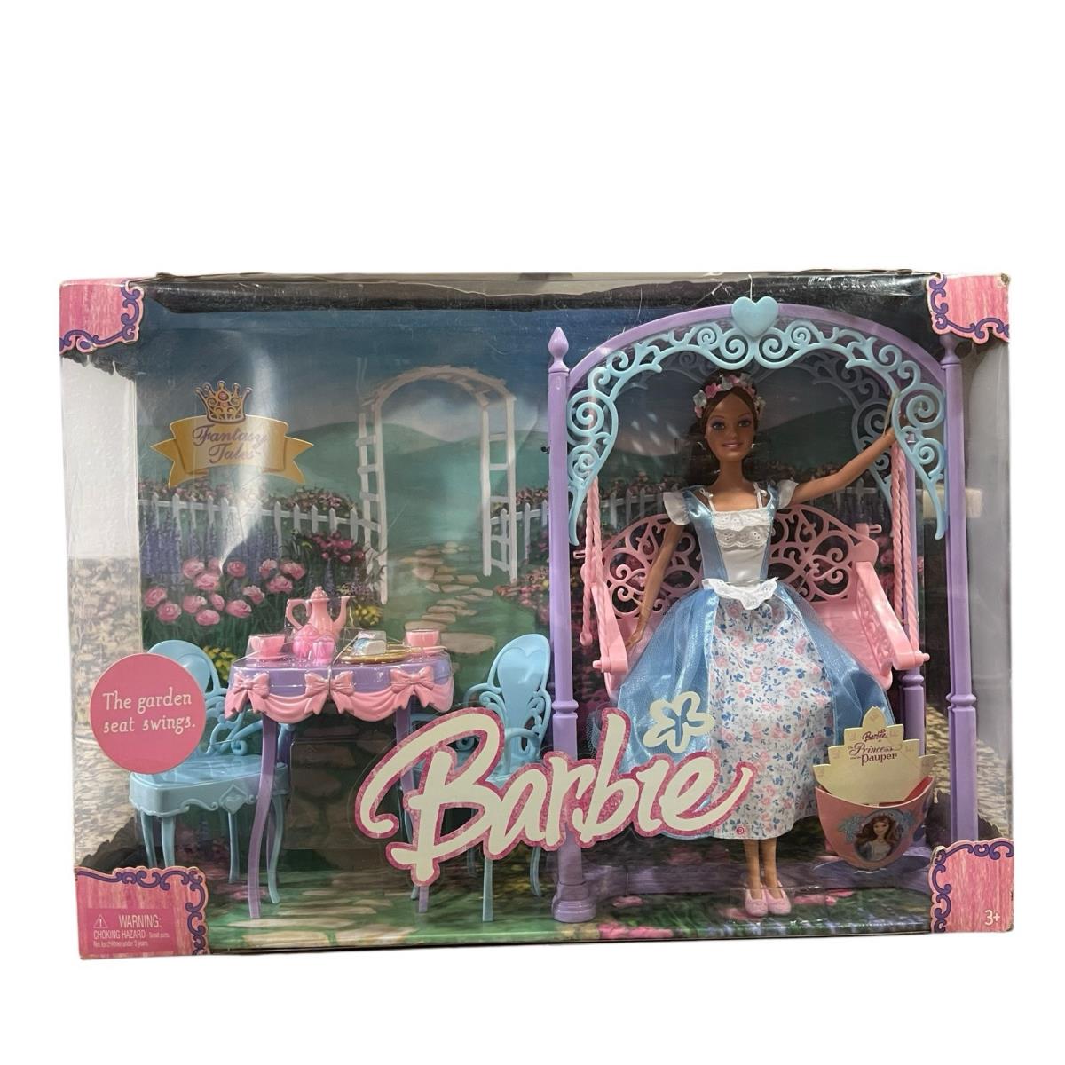 Barbie 2004 The Princess and The Pauper Erika Tea Party Set Rare
