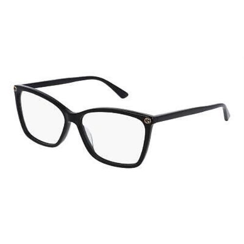 Gucci Sensual Romantic GG 0025O Eyeglasses 001 Black