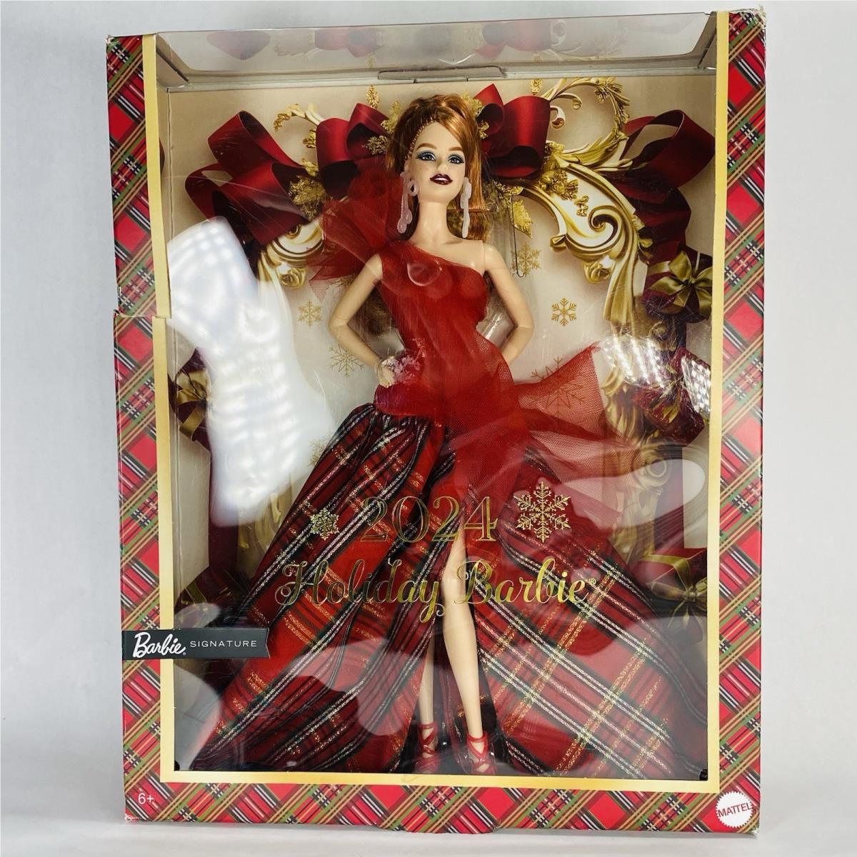 2024 Red Hair Holiday Barbie Doll Seasonal Collector Gift Barbie Signature