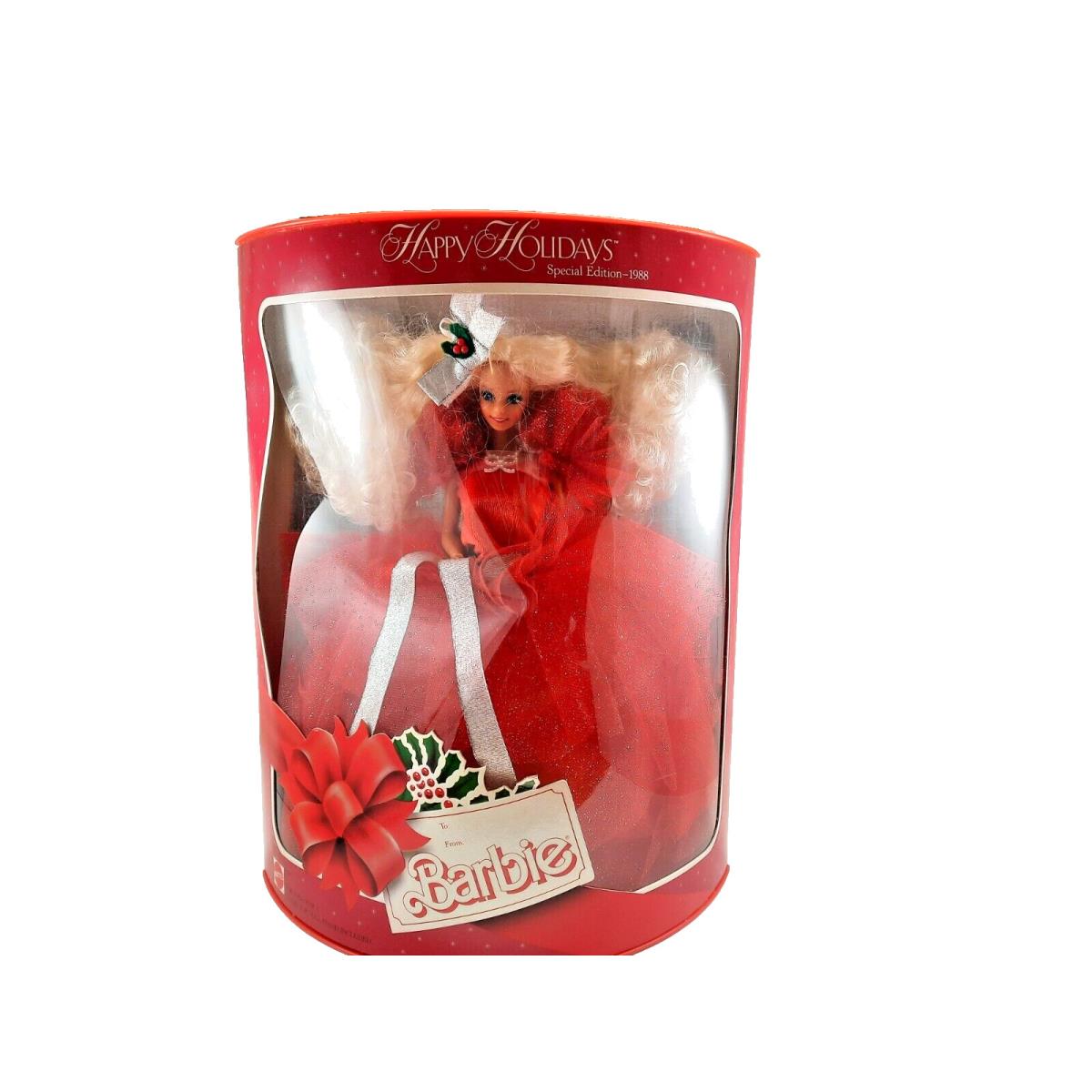 1988 Happy Holidays Barbie Mattel Special Edition Dented Box